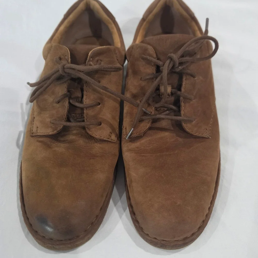 Born Leather Oxford Shoes Mens 11.5 Brown Good Hand Crafted BM0003457